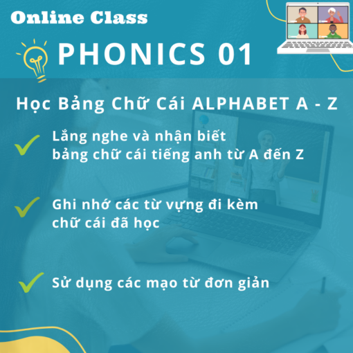 Học Phonics tiếng anh cho trẻ em mới bắt đầu